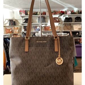 Michael Kors Brown Tote Bag logo Morgan